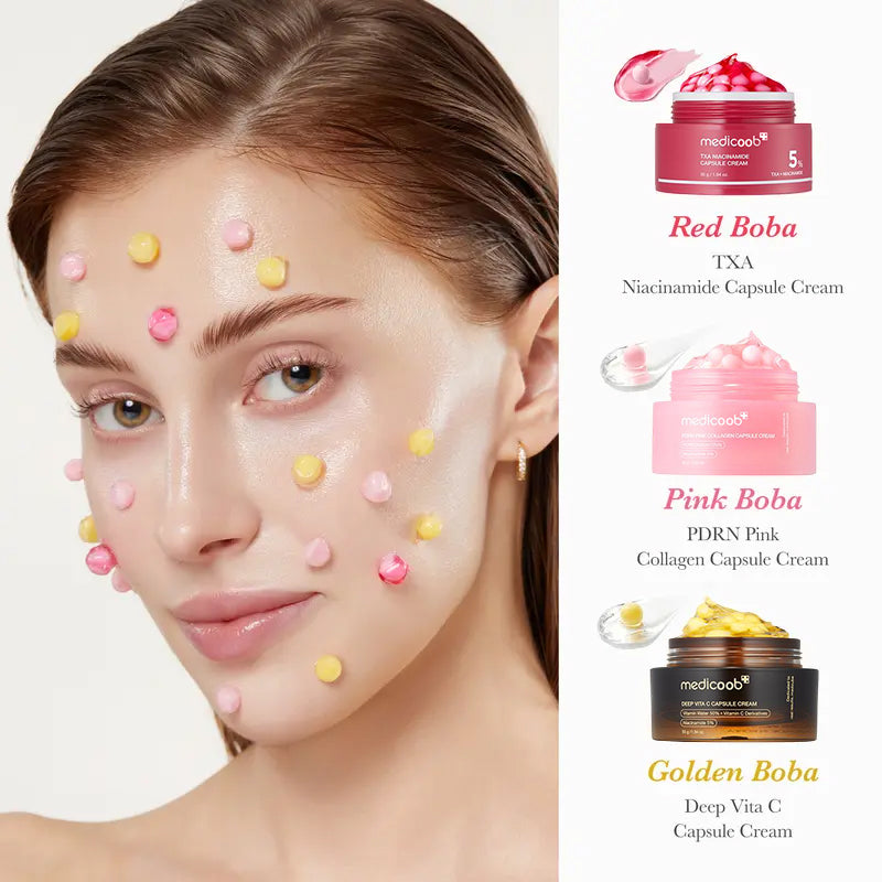 Mix & Match Boba Cream Set | Brighter, Smoother Skin in 2 Weeks