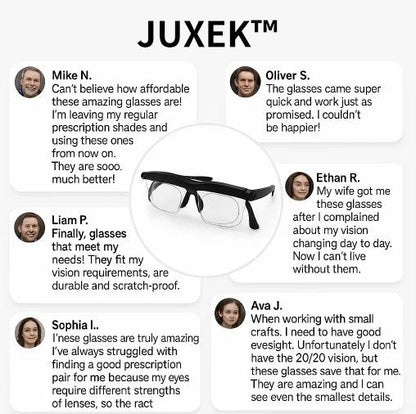 【ADJUSTABLE FOCUS GLASSES】See Every Moment Clearly With JUXEK™!